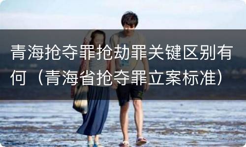 青海抢夺罪抢劫罪关键区别有何（青海省抢夺罪立案标准）