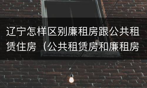 辽宁怎样区别廉租房跟公共租赁住房（公共租赁房和廉租房）