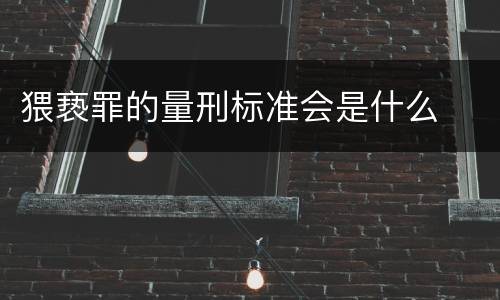 猥亵罪的量刑标准会是什么