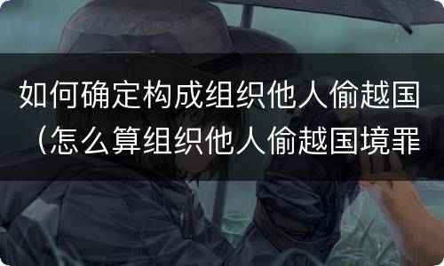 如何确定构成组织他人偷越国（怎么算组织他人偷越国境罪）