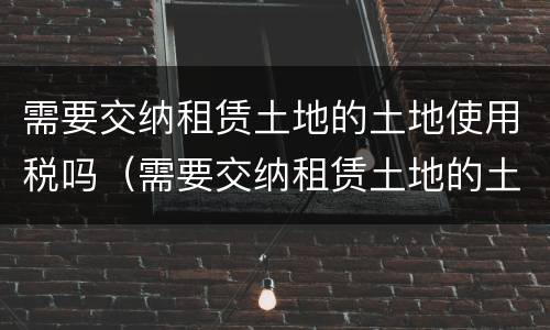 需要交纳租赁土地的土地使用税吗（需要交纳租赁土地的土地使用税吗）