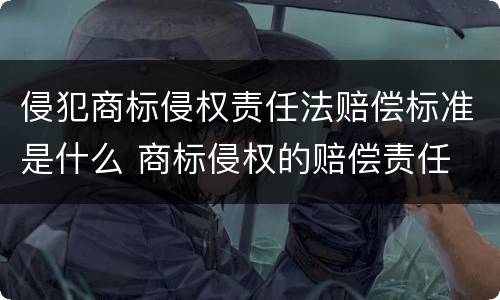 侵犯商标侵权责任法赔偿标准是什么 商标侵权的赔偿责任