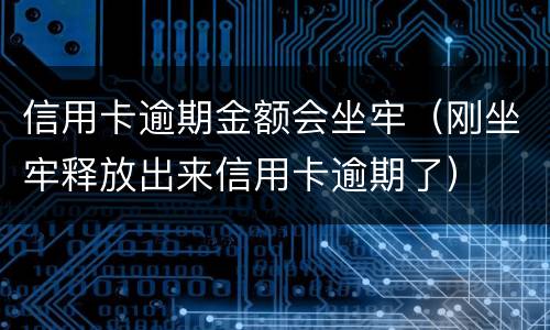 信用卡逾期金额会坐牢（刚坐牢释放出来信用卡逾期了）