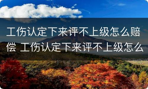 工伤认定下来评不上级怎么赔偿 工伤认定下来评不上级怎么赔偿呢