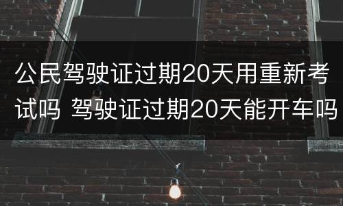 公民驾驶证过期20天用重新考试吗 驾驶证过期20天能开车吗