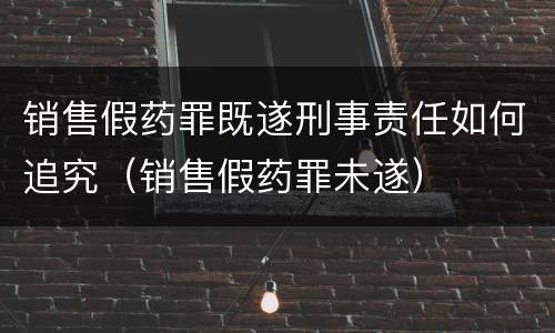 销售假药罪既遂刑事责任如何追究（销售假药罪未遂）