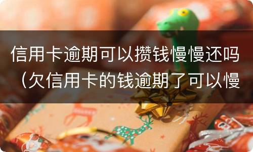 信用卡逾期可以攒钱慢慢还吗（欠信用卡的钱逾期了可以慢慢还吗）