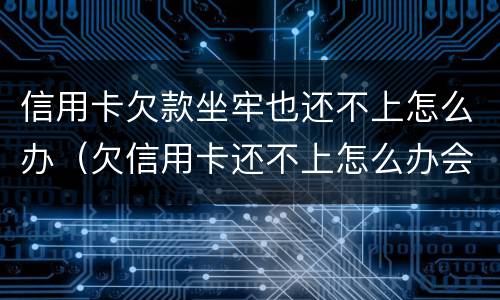 信用卡欠款坐牢也还不上怎么办（欠信用卡还不上怎么办会坐牢吗）