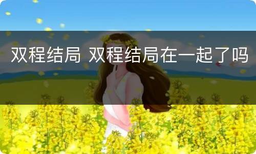 双程结局 双程结局在一起了吗