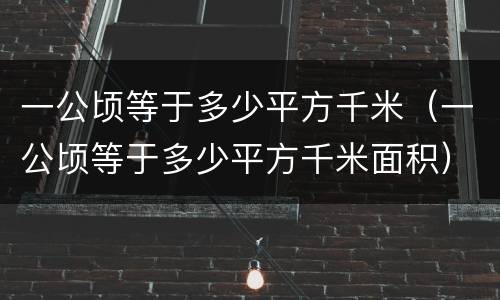 一公顷等于多少平方千米（一公顷等于多少平方千米面积）