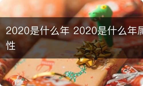 2020是什么年 2020是什么年属性