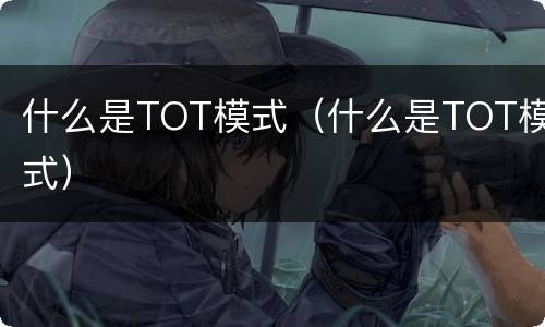 什么是TOT模式（什么是TOT模式）