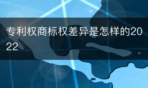 专利权商标权差异是怎样的2022