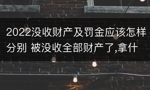 2022没收财产及罚金应该怎样分别 被没收全部财产了,拿什么交罚金