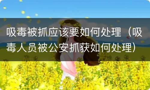 吸毒被抓应该要如何处理（吸毒人员被公安抓获如何处理）