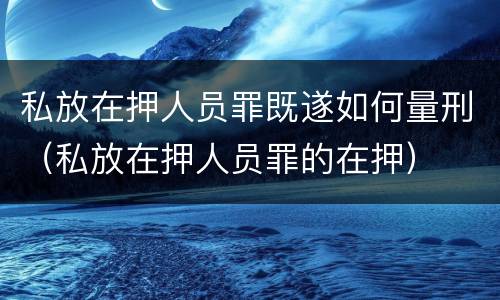 私放在押人员罪既遂如何量刑（私放在押人员罪的在押）