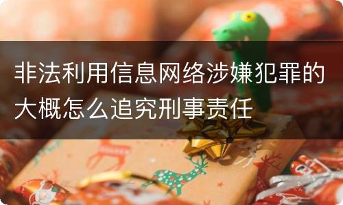 非法利用信息网络涉嫌犯罪的大概怎么追究刑事责任