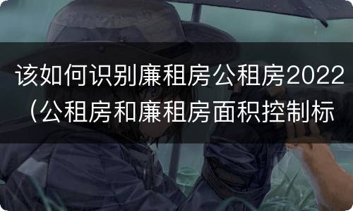 该如何识别廉租房公租房2022（公租房和廉租房面积控制标准）