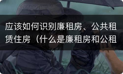 应该如何识别廉租房、公共租赁住房（什么是廉租房和公租房两个有什么特点）