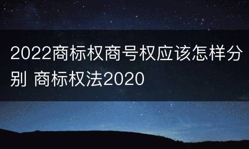 2022商标权商号权应该怎样分别 商标权法2020